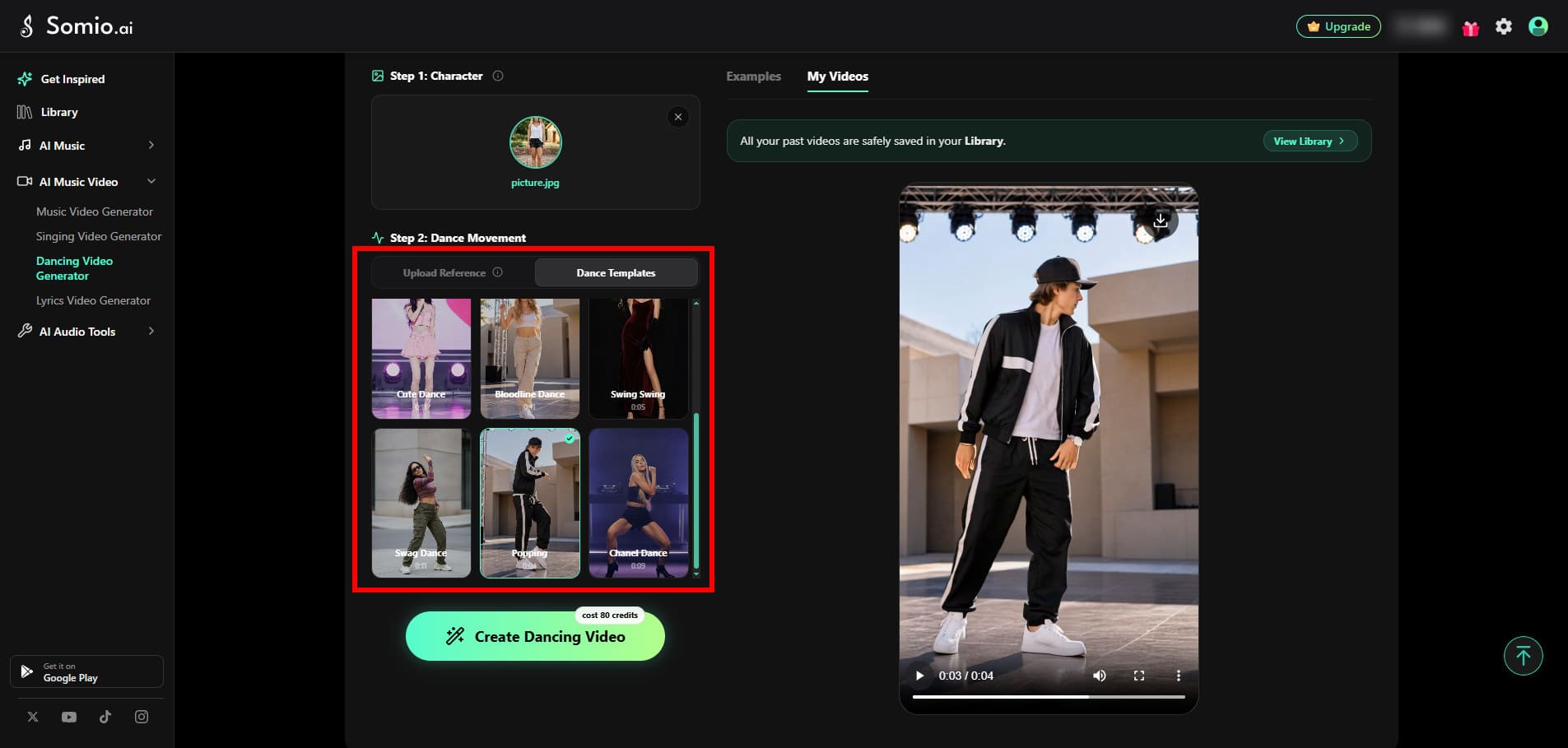 11 Use a Dance Template