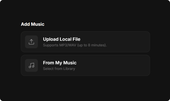 Upload an Audio File