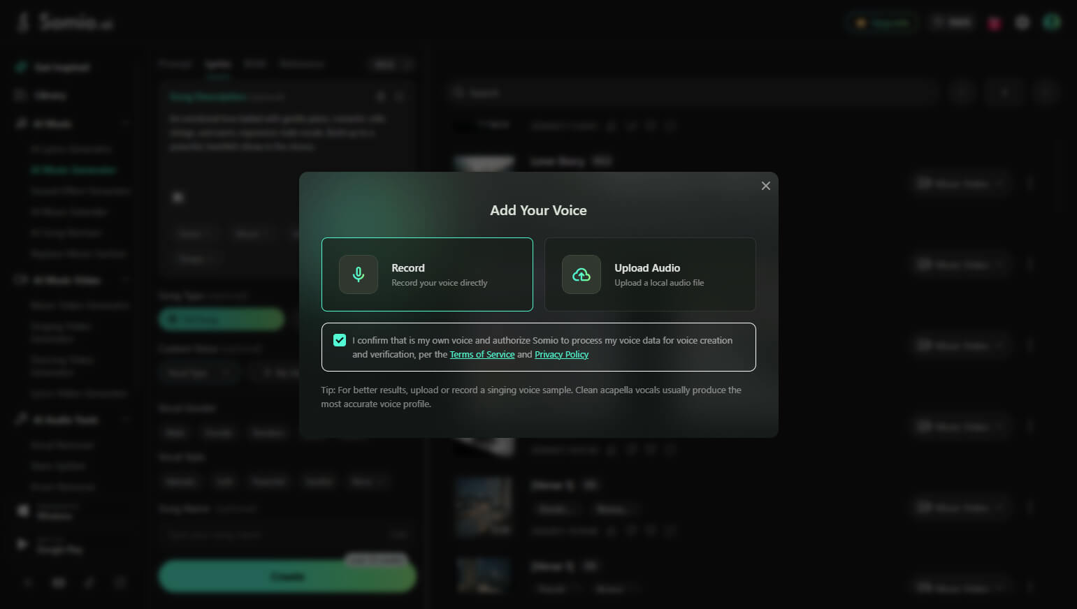 15 Turn your voice into a personalized song