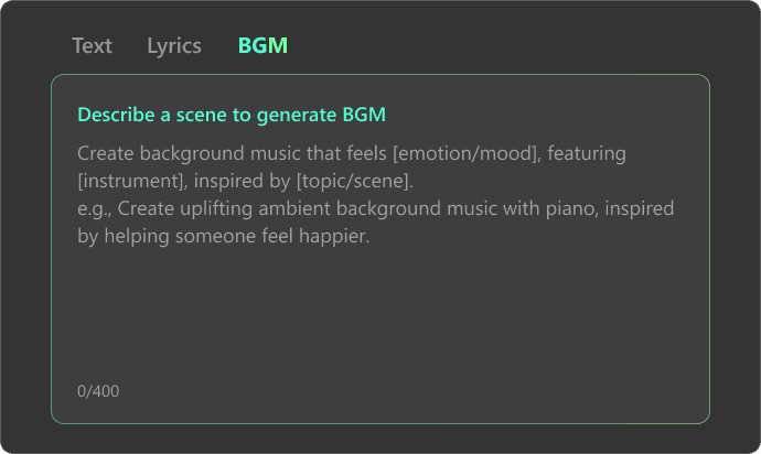 Describe Your Game Scene