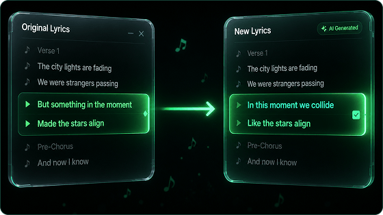 Smart Lyrics Replacement