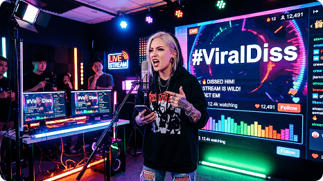 Generate Viral-Ready Diss Tracks for Social Media