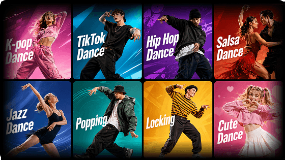 Extensive AI Dance Video Templates