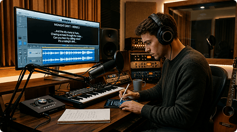 Write Lyrics for a New Track