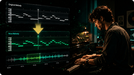 AI Melody Replacement and Editing