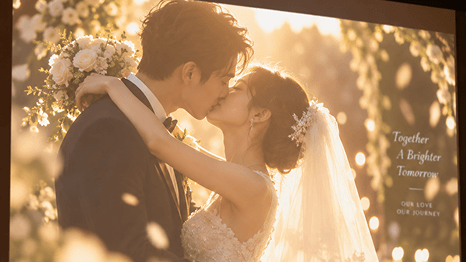 Make Romantic Lyric Videos for Weddings & Anniversary Memories