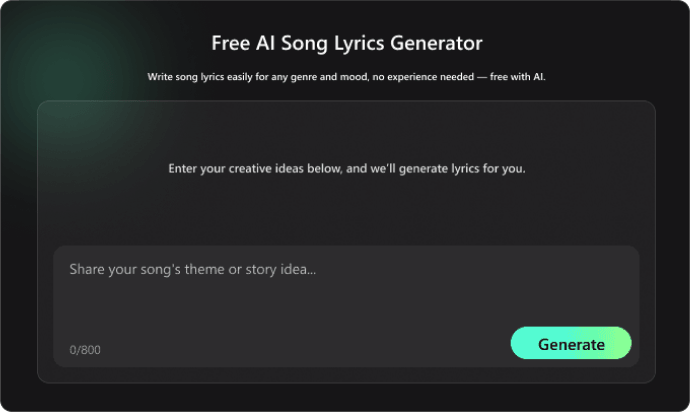 Enter Your Story or Style Preferences