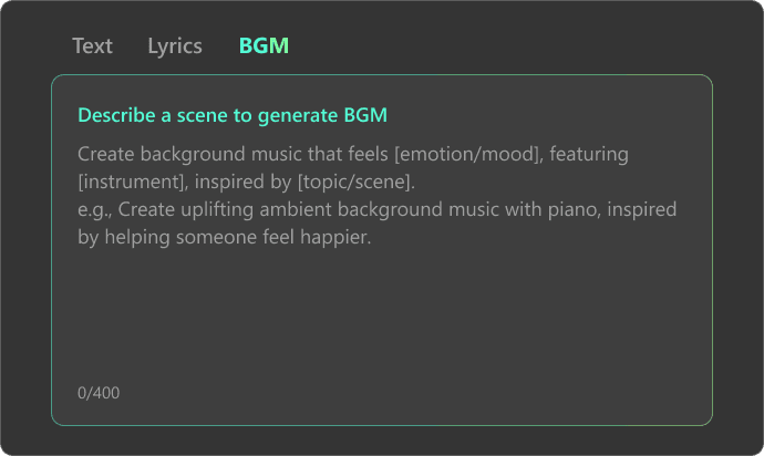 Describe Your Track’s Concept