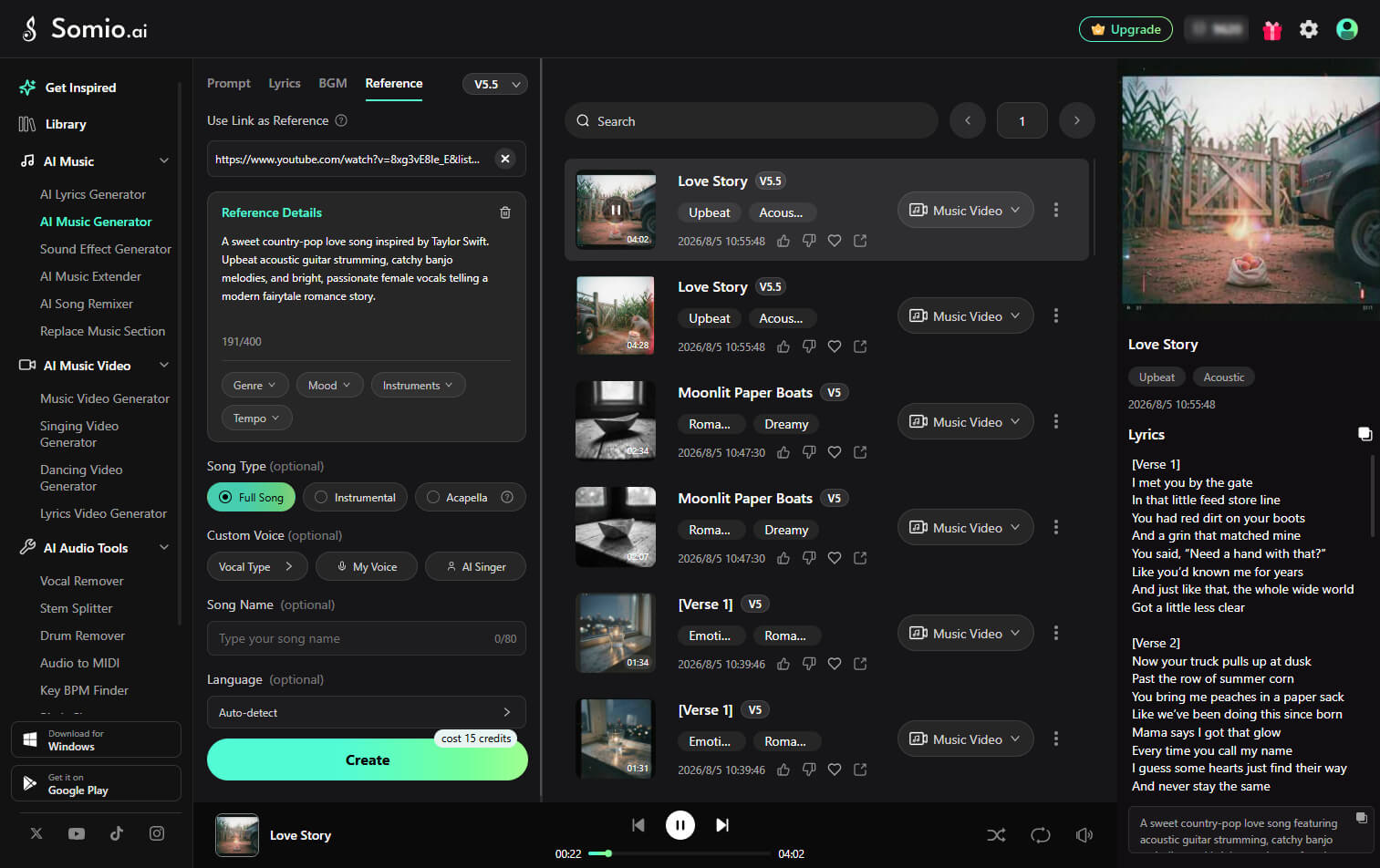 13 Create and export your AI song