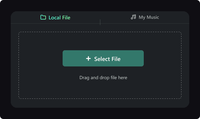 Upload Your Audio File