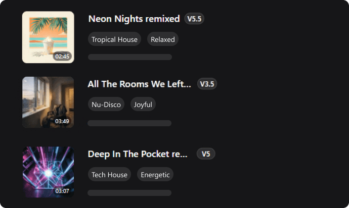 Create Remix Songs