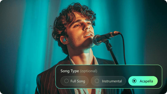 AI Acapella Maker for Vocal-Only Music