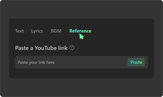 Add a Reference YouTube Track