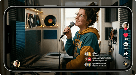 Personal AI Voice Songs for Social Media