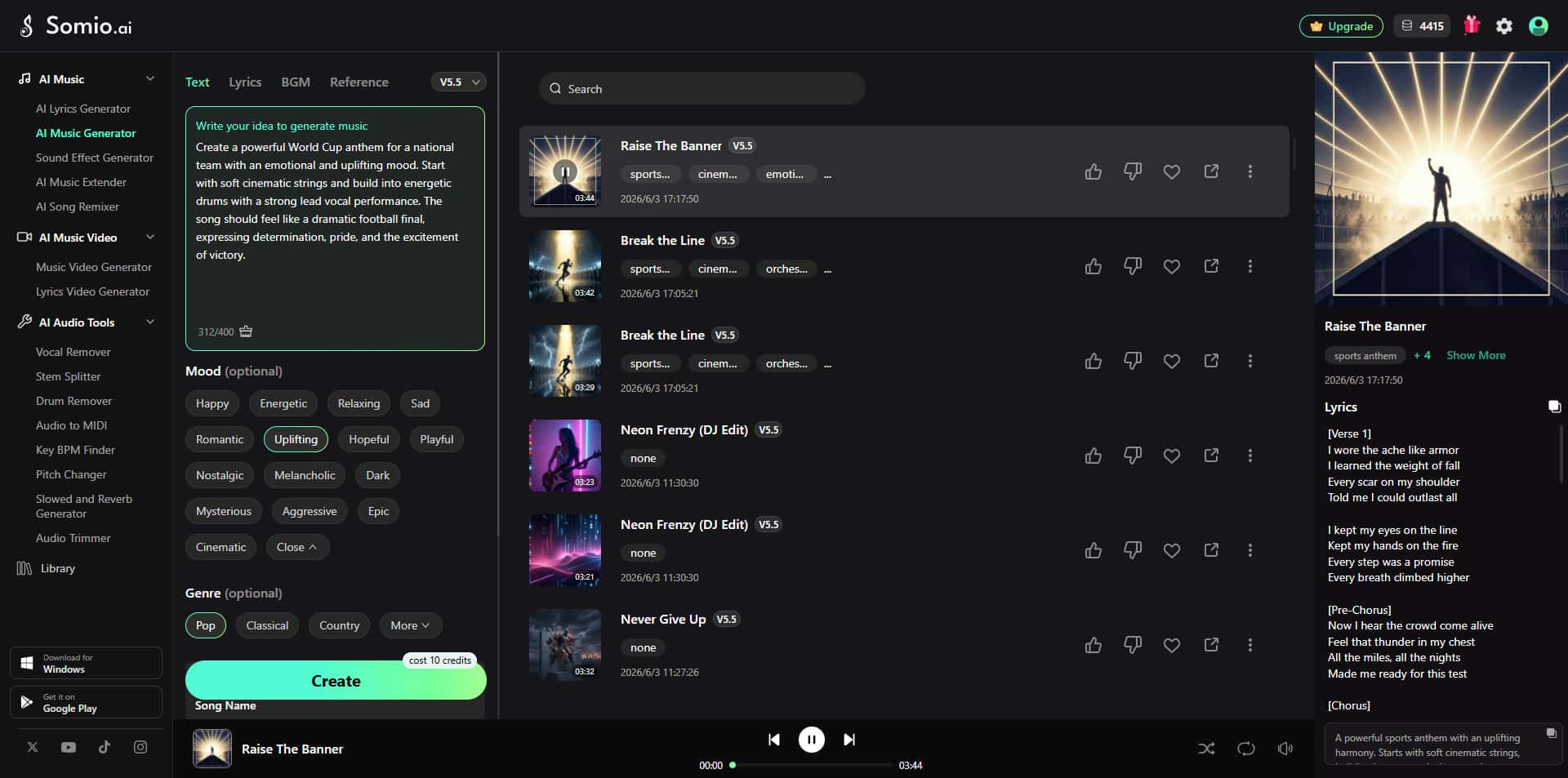 Generate and Download