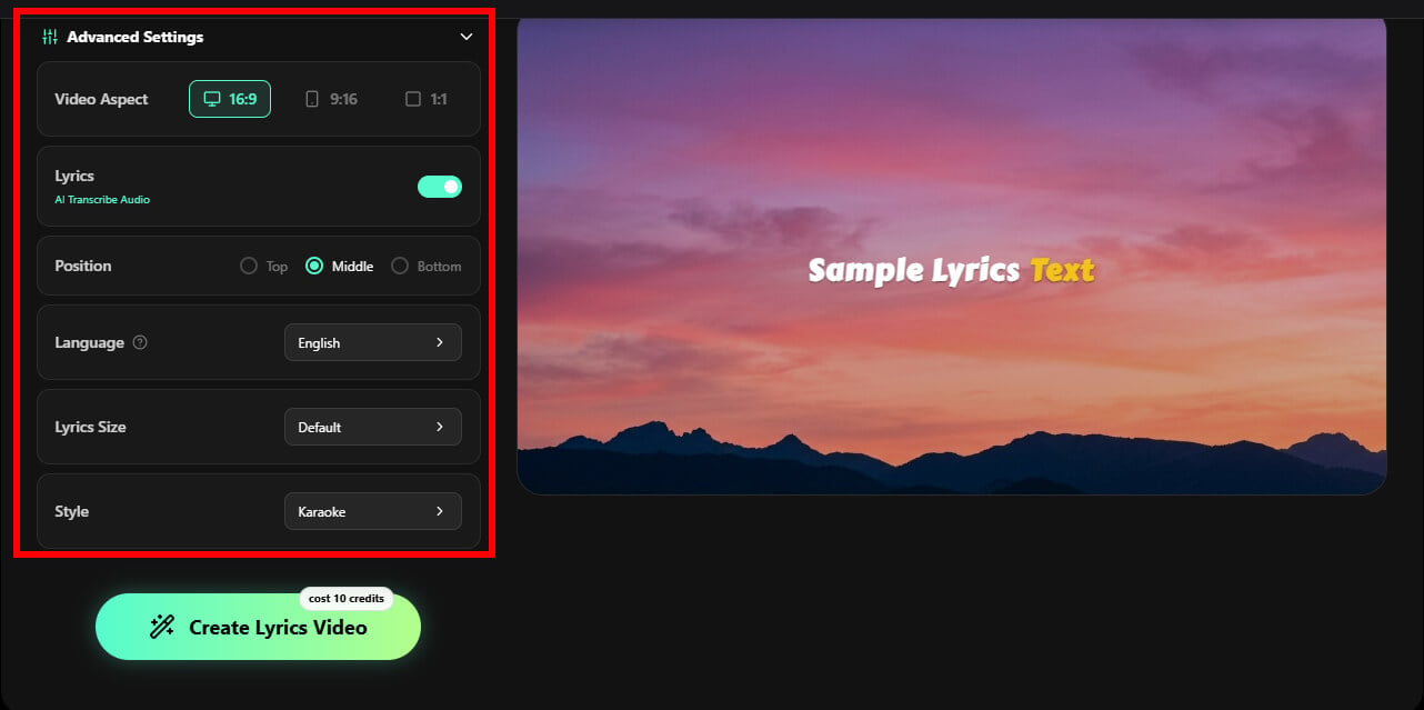 04 Personalize lyric video display and style