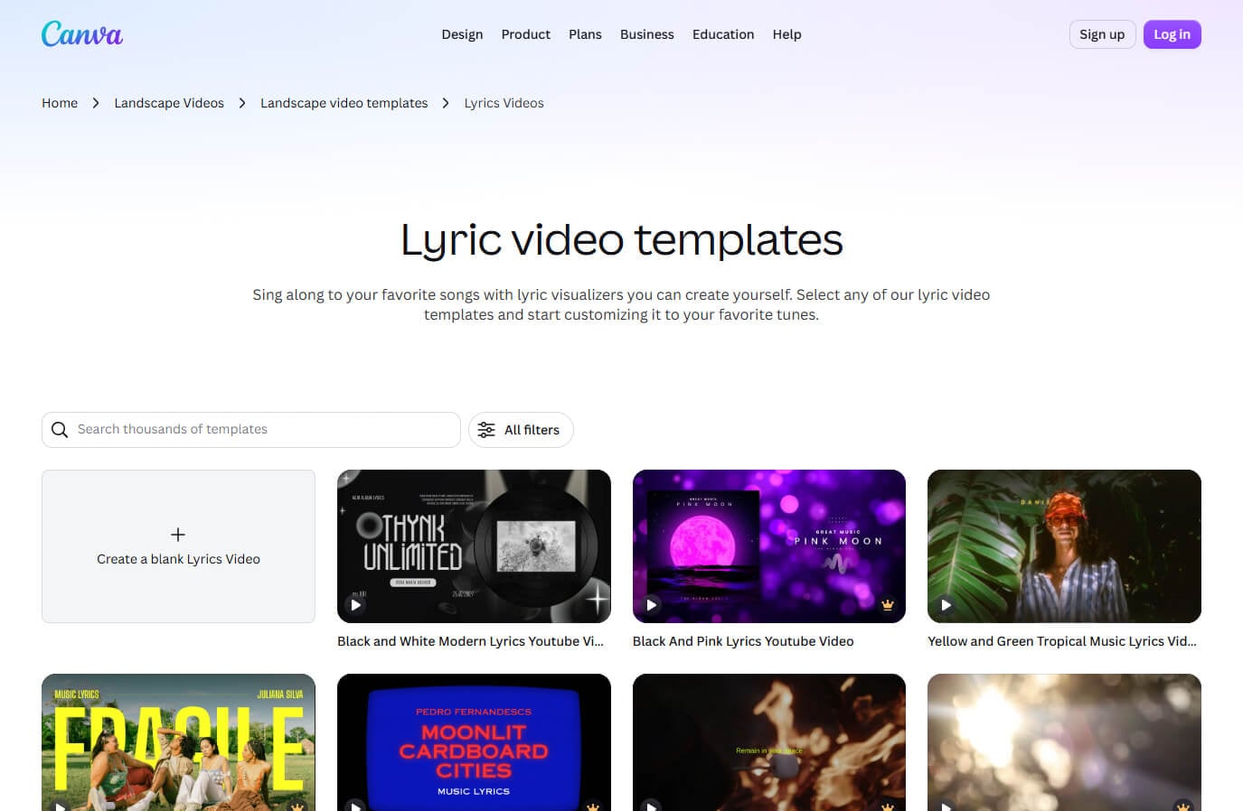 06 Canva AI lyric video maker