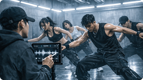 Create Dynamic K-Pop Grooves for Dance Practice