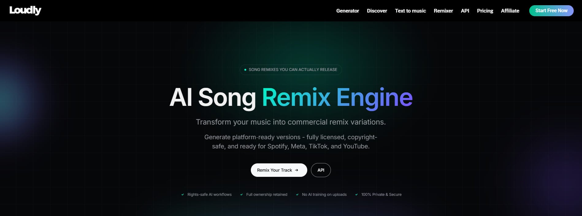 06 Loudly AI song remixer