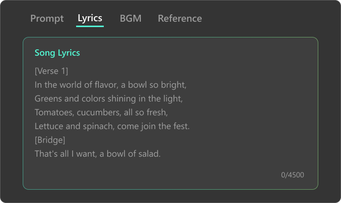 Paste Your Lyrics