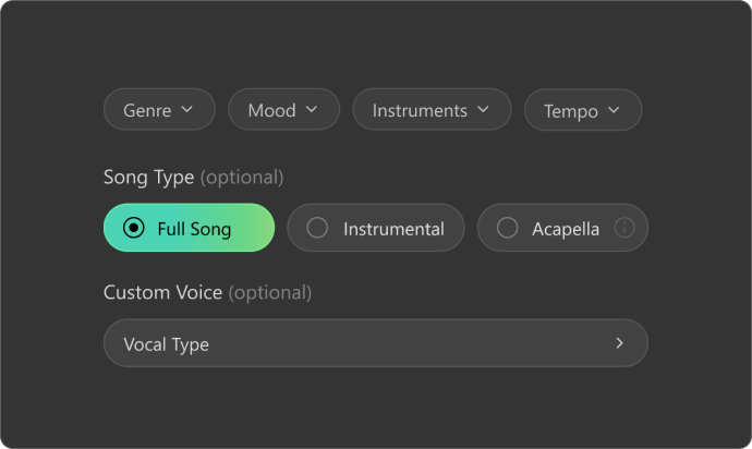 Customize Music Style, Tempo