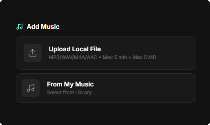 Upload your song