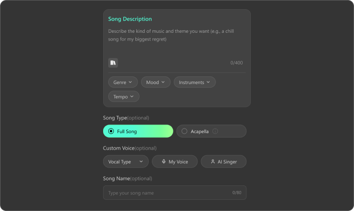Customize AI Music Styles