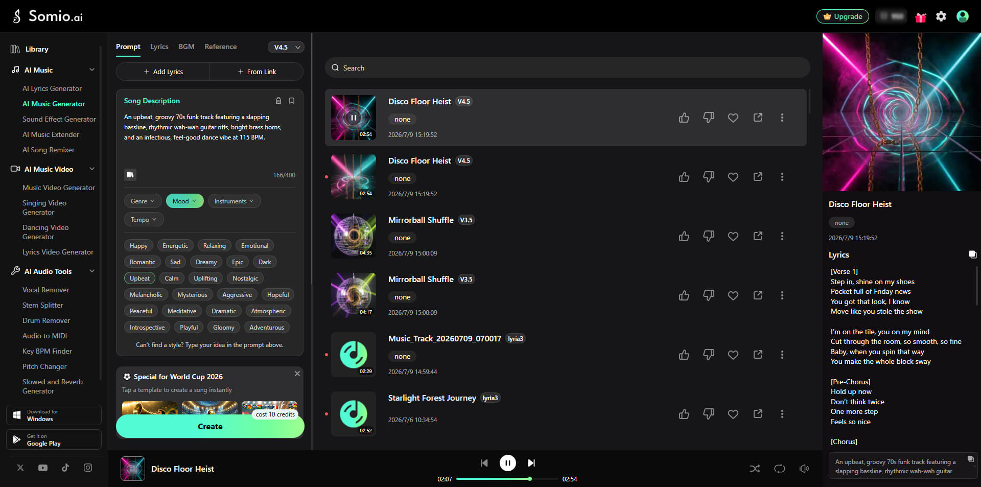 10 Generate your song